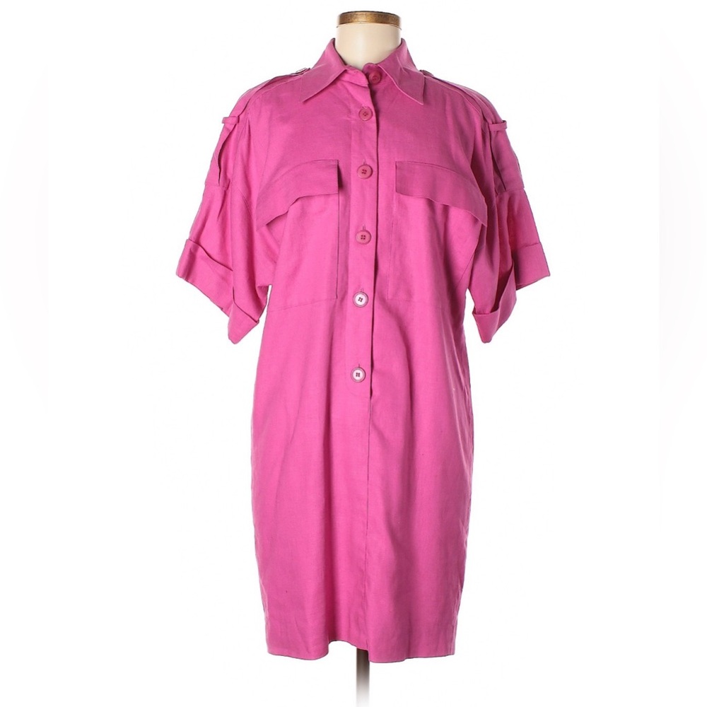 Vintage Pink Shirt Dress